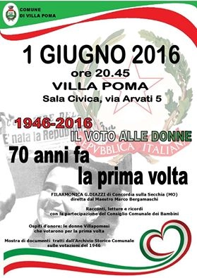 1946-2016 Il voto alle donne