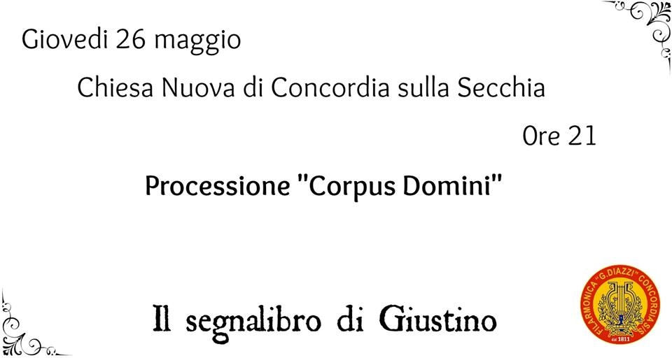 26 maggio - CORPUS DOMINI