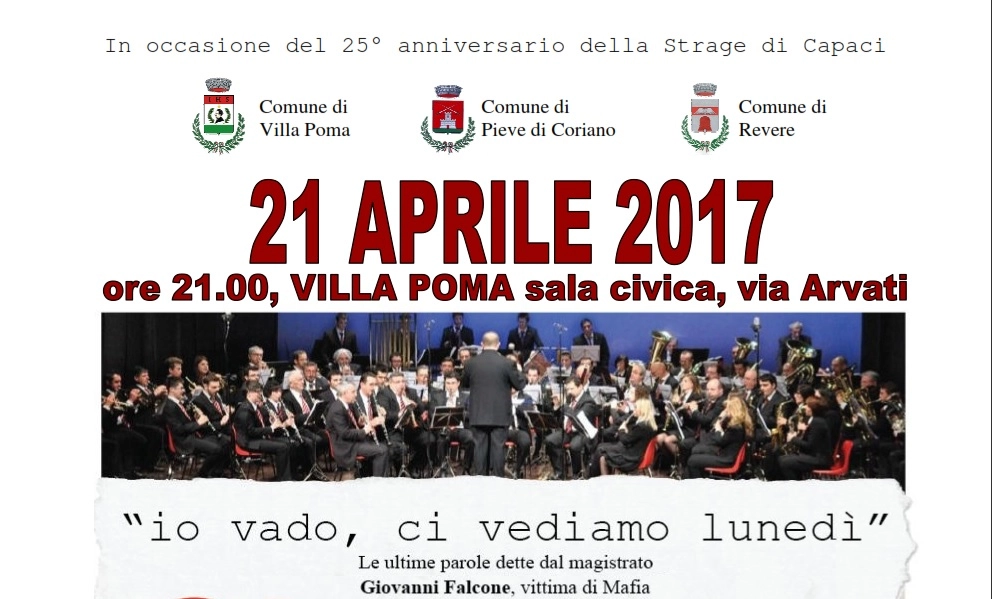 "Io vado, ci vediamo lunedi" - Omaggio a Falcone
